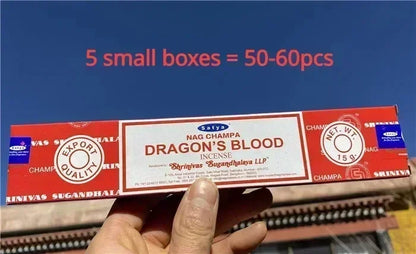 5BOX NAG Champa Indian Incense Set – Satya Handmade Sticks with 6 Aromatic Scents for Home & Meditation