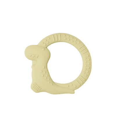BPA Free Silicone Dinosaur Teether - Baby Molar Stick Chew Toy for Toddlers Infant Teething Relief