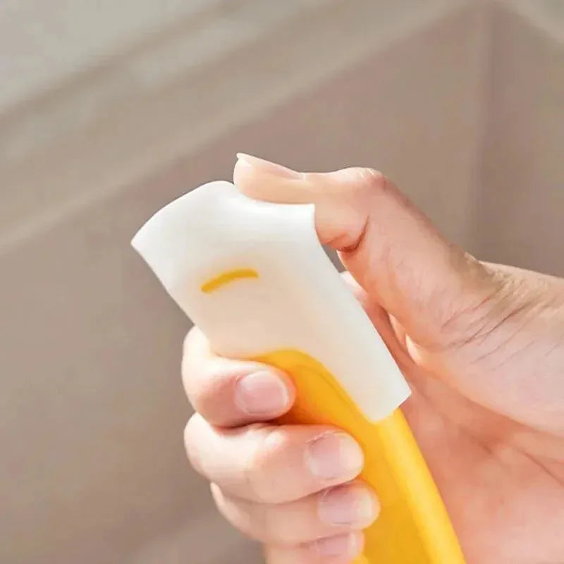 Soft Blade Kitchen Cleaning Spatula Scraper Brush | Pan, Pot & Dish Cleaner Tool for Cooking and Baking
