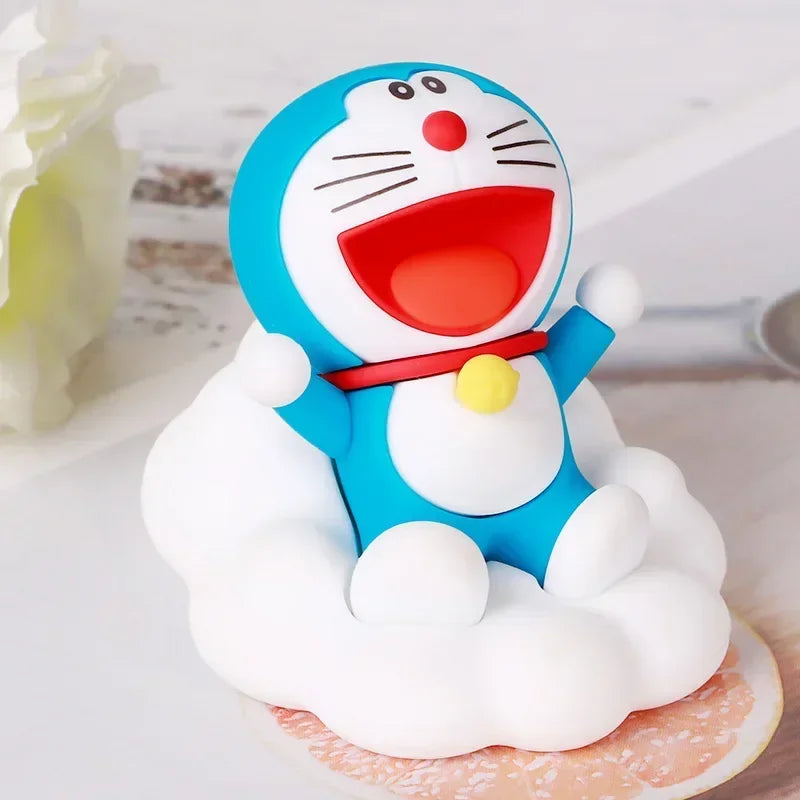 Doraemon Night Tour Starry Sky Anime Figure – Kawaii Cartoon Model Toy Car Ornament & Desktop Decor, Birthday Gift Collectible Doll