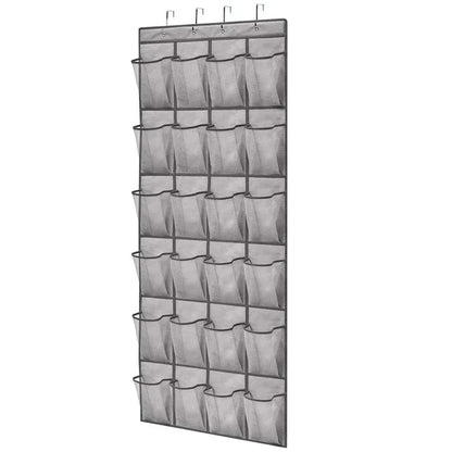 Over The Door Shoe Organizer - 12/14/24/28/35/40 Pocket Large Mesh Hanging Rack for Closet Shoe Storage