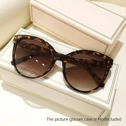 Cat Eye Sunglasses for Women - Oversized UV Protection Outdoor Driving Sunshade Glasses