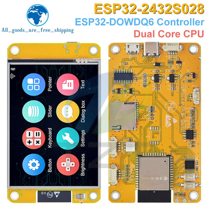 TZT ESP32 LVGL Development Board - 2.8-Inch 240×320 Touchscreen LCD TFT WiFi Bluetooth Smart Display Module
