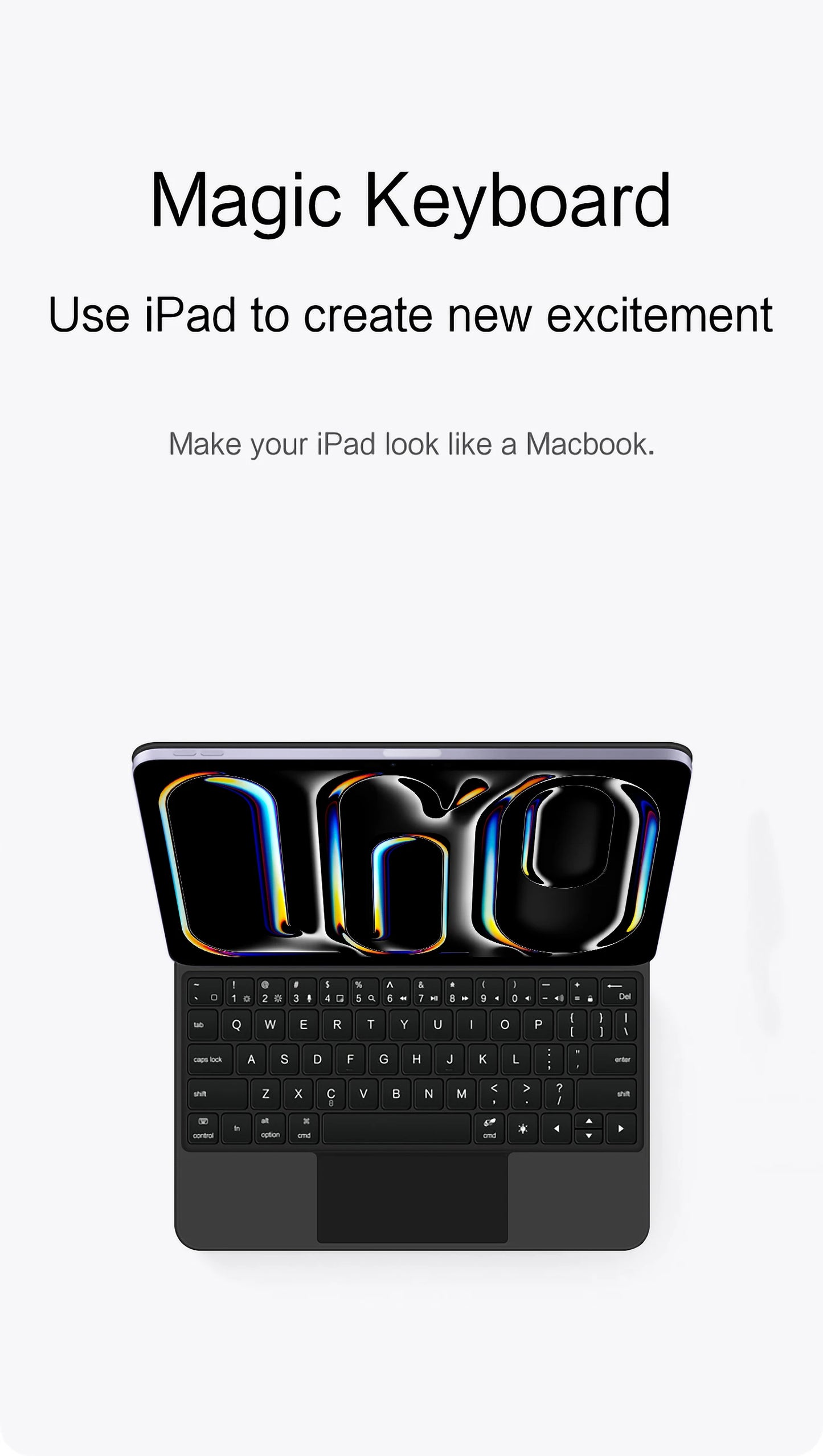 Backlight Magic Keyboard Case for iPad Pro 11/13 & iPad Air 11/13 Inch (2024) – M4/M2 Smart Folio Cover