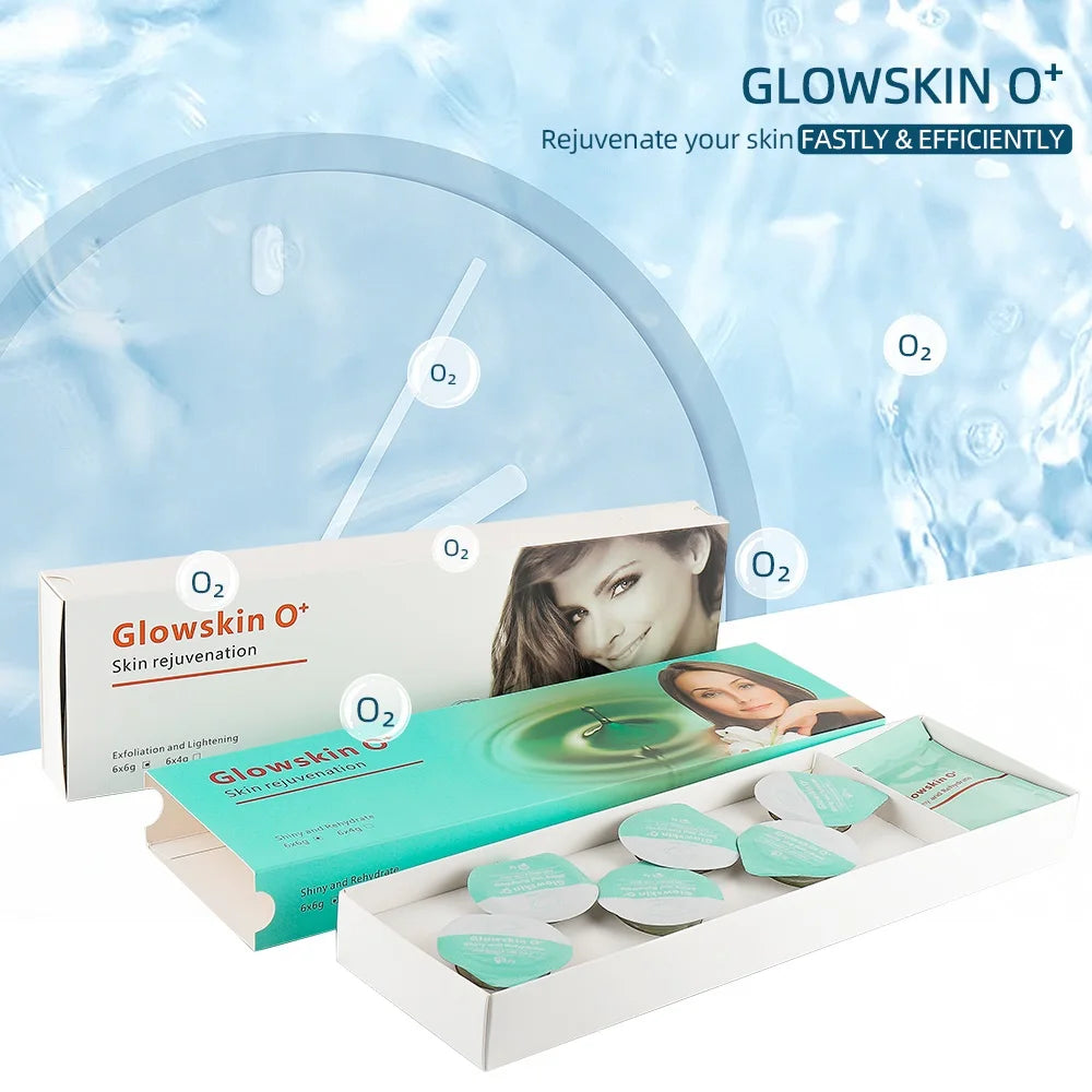 Facial CO2 Oxygen Bubble Gel - Special Exfoliating & Brightening Gel for CO2 Oxygen Facial Machines, Hydrating & Lifting Skincare Capsules