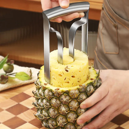 Stainless Steel Pineapple Meat Remover and Core Peeler - Quick and Easy Pineapple Knife