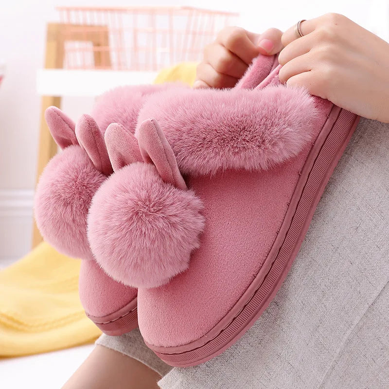 Litfun Women’s Fuzzy House Slippers – Plush Lined Anti-Skid Indoor Slides, Warm Winter Comfort Shoes