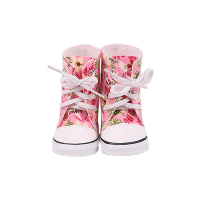 5CM Doll Snow Boots – Pop Plush Canvas Shoes for 14.5" Dolls, 32-36CM Paola Reina & 20CM Cotton Dolls Accessories