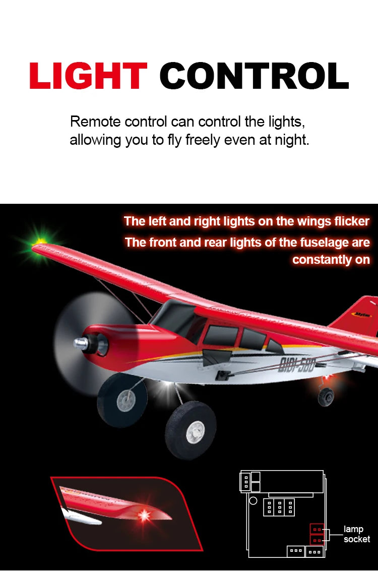 Qidi560 Moore M7 Off-Road RC Plane – 4CH Brushless Fixed-Wing Aircraft, EPP Foam, Remote Control Airplane Toy