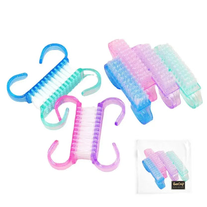 10 Pcs/Lot Acrylic Nail Brush Set: Manicure & Pedicure Soft Dust Removal - Nail Art Brushes & File Tools for Perfect Nail Care