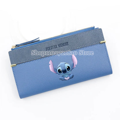 Disney Stitch Wallet for Women – Large Capacity Cartoon Coin Purse & Card Holder Clutch