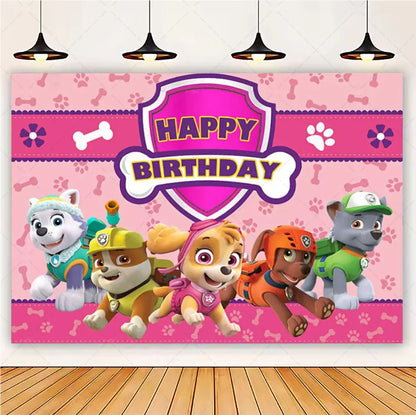 PAW Patrol Skye Pink Birthday Party Decorations Set – Foil Balloon Backdrop, Disposable Tableware & Baby Shower Supplies for Girls Kids Gifts