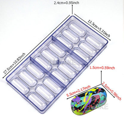 3D Polycarbonate Chocolate Mold - Sphere Diamond Chocolate Bomb & Bonbon Baking Mold for Professional Candy Making