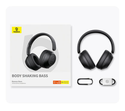 Baseus Bass 30 Max Wireless Headset - Bluetooth 5.3, Over-Ear Headphones, Bass-Enhancing 40mm Diaphragm, Ultra Low Latency, 50H Playtime