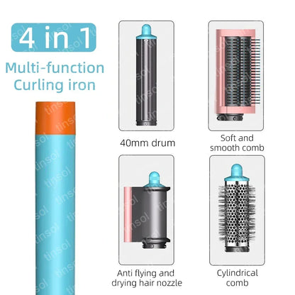 6-in-1 Multi-Function Hair Dryer & Hot Air Comb – Curling Iron & Straightener Styling Kit for Salon-Quality Results at Home