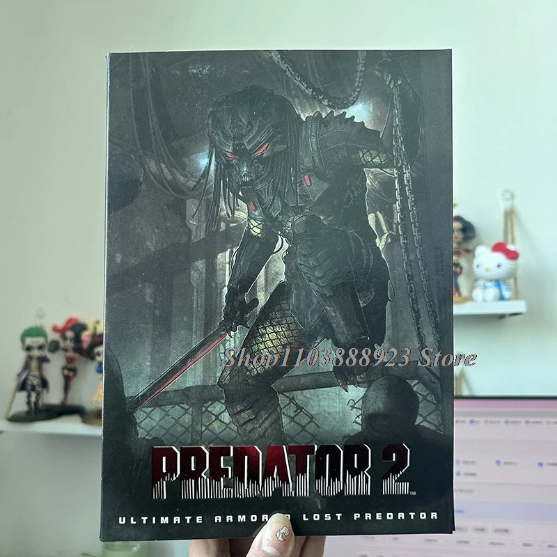 NECA Predator Figure — Ultimate Shaman Elder Armored Jungle Hunter with Snake Vision, Alien Model Toy Gift