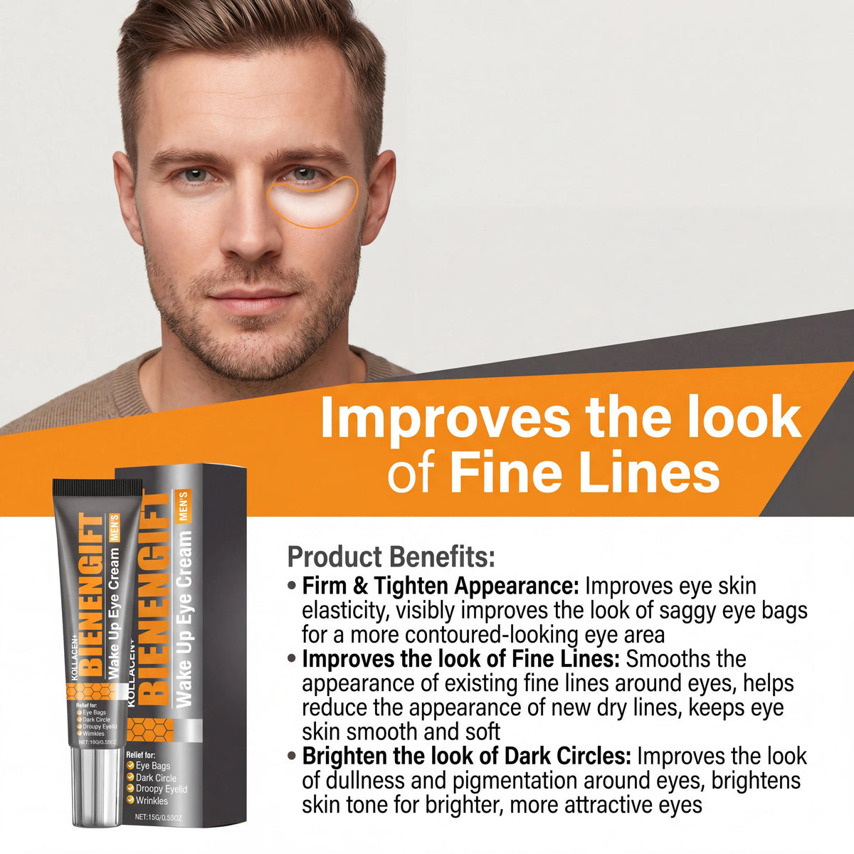 Bee Venom Eye Cream – Deep Hydrating & Firming Eye Contour Moisturizer for Under-Eye Bags and Dark Circles