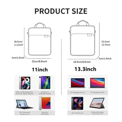 Tablet Bag Case for Samsung Galaxy Tab S11/S10 Plus/Ultra/S9/S8 FE+ — Universal Laptop Pouch Handbag for Tab S11 Lite Accessories