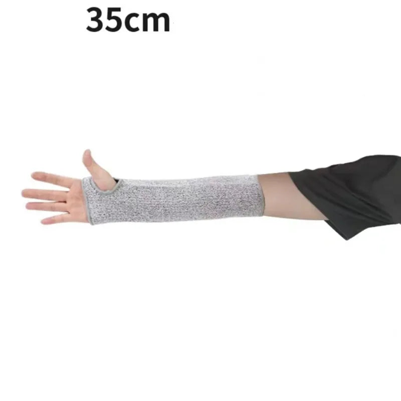 Level 5 HPPE Cut-Resistant Arm Sleeves - Anti-Puncture Protective Work Sleeves for Hand & Arm Safety