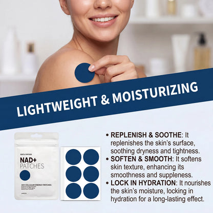 NAD+ Body Care Patches - Breathable, Skin-Friendly Daily Wellness Patches for Men & Women at Home, Work or Travel