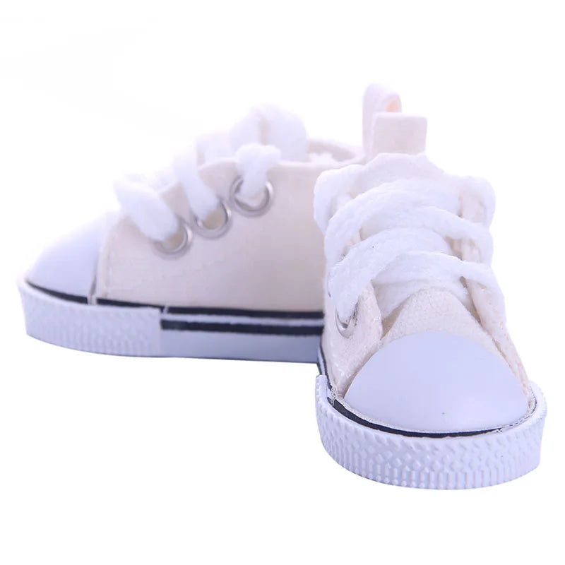 5CM Doll Snow Boots – Pop Plush Canvas Shoes for 14.5" Dolls, 32-36CM Paola Reina & 20CM Cotton Dolls Accessories