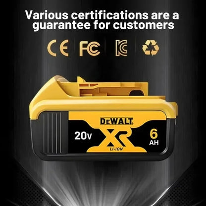 DEWALT 20V 6Ah Lithium-Ion Battery - Rechargeable Power Tool Replacement Battery