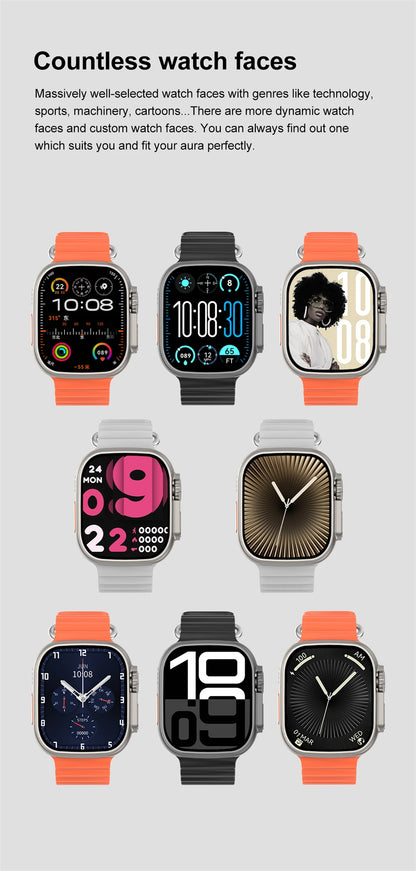 2025 DT Ultra 3 Pro Smartwatch – NFC, Bluetooth Call, Music & Video, Waterproof for Android & iOS, 32GB