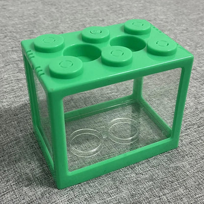 Creative Multicolor Stackable Mini Aquarium & Pet Box - Building Block Fish Tank for Reptiles, Insects & Small Pets