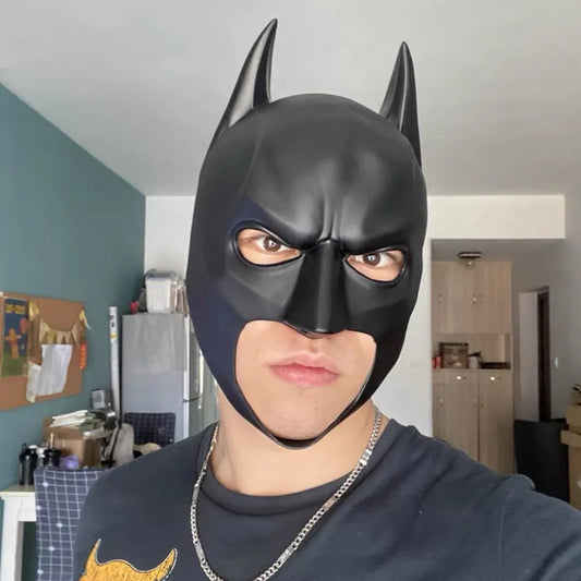 Latex Bat Mask Headgear: Perfect for Cosplay, Halloween Night Parties, and Masquerades - Adult Camouflage Design