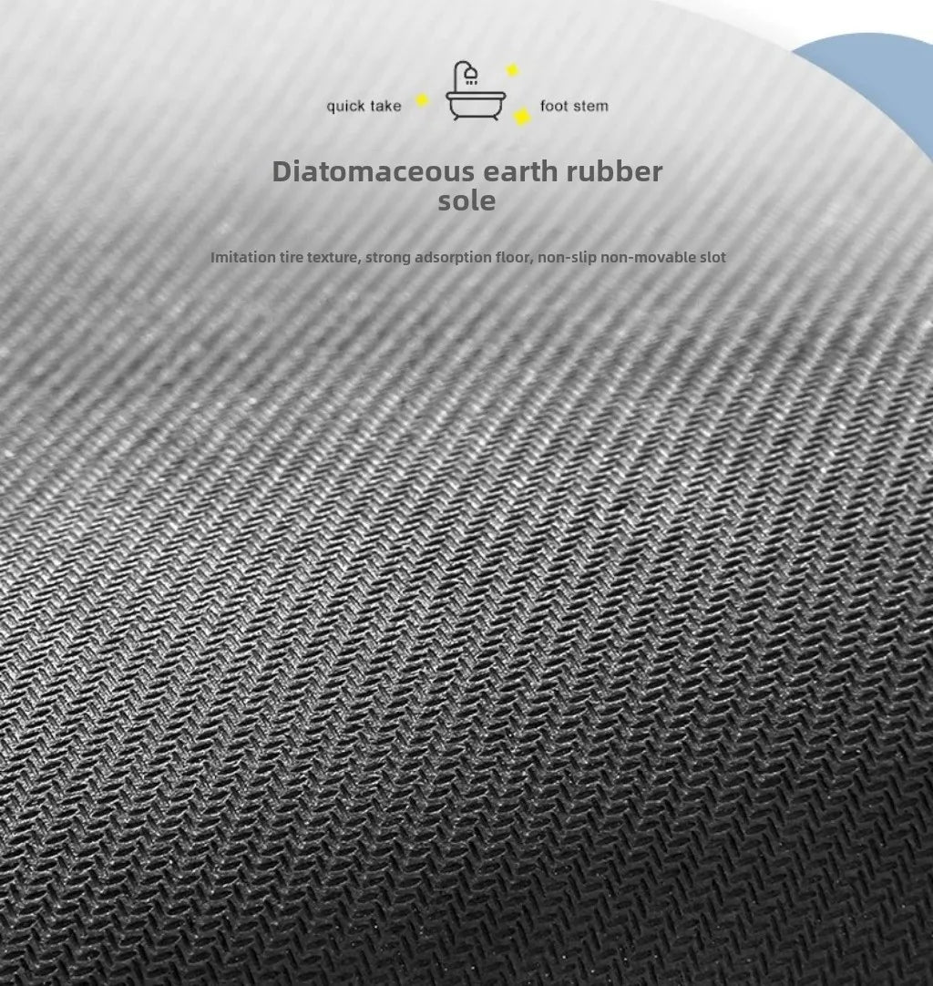 Diatom Mud Bathroom Floor Mat – Dirt-Resistant, Water-Absorbing, Non-Slip & Wear-Resistant for Bathtub & Sink