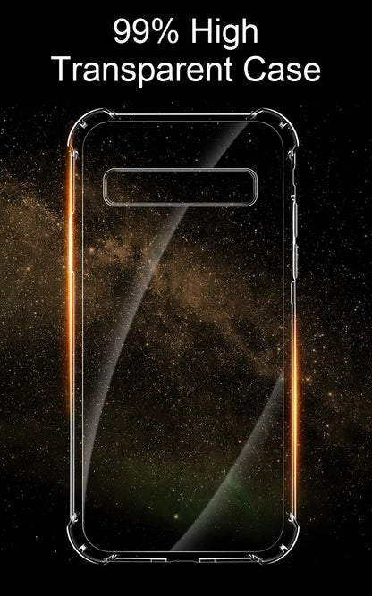 Luxury Transparent Silicone Case for Samsung Galaxy S25/S24/S20 FE/S10/S9/S8 Plus/S10E/Note 8/9/10 Lite – Soft Shockproof Protection