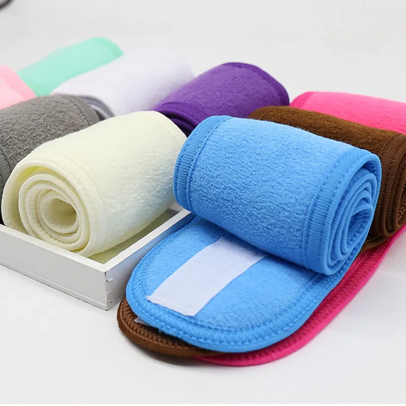 Adjustable Wide Headband for Women - Perfect for Yoga, Spa, Bath, Shower, Makeup, and Face Wash - Stylish Ladies' Cosmetic Accessory