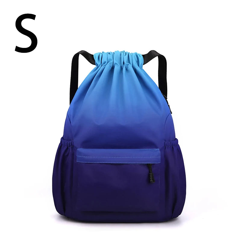 Bundle Pocket Waterproof Nylon Backpack — Portable Sports Bag for Outdoor, Camping, Swimming, Fitness, and School Use
