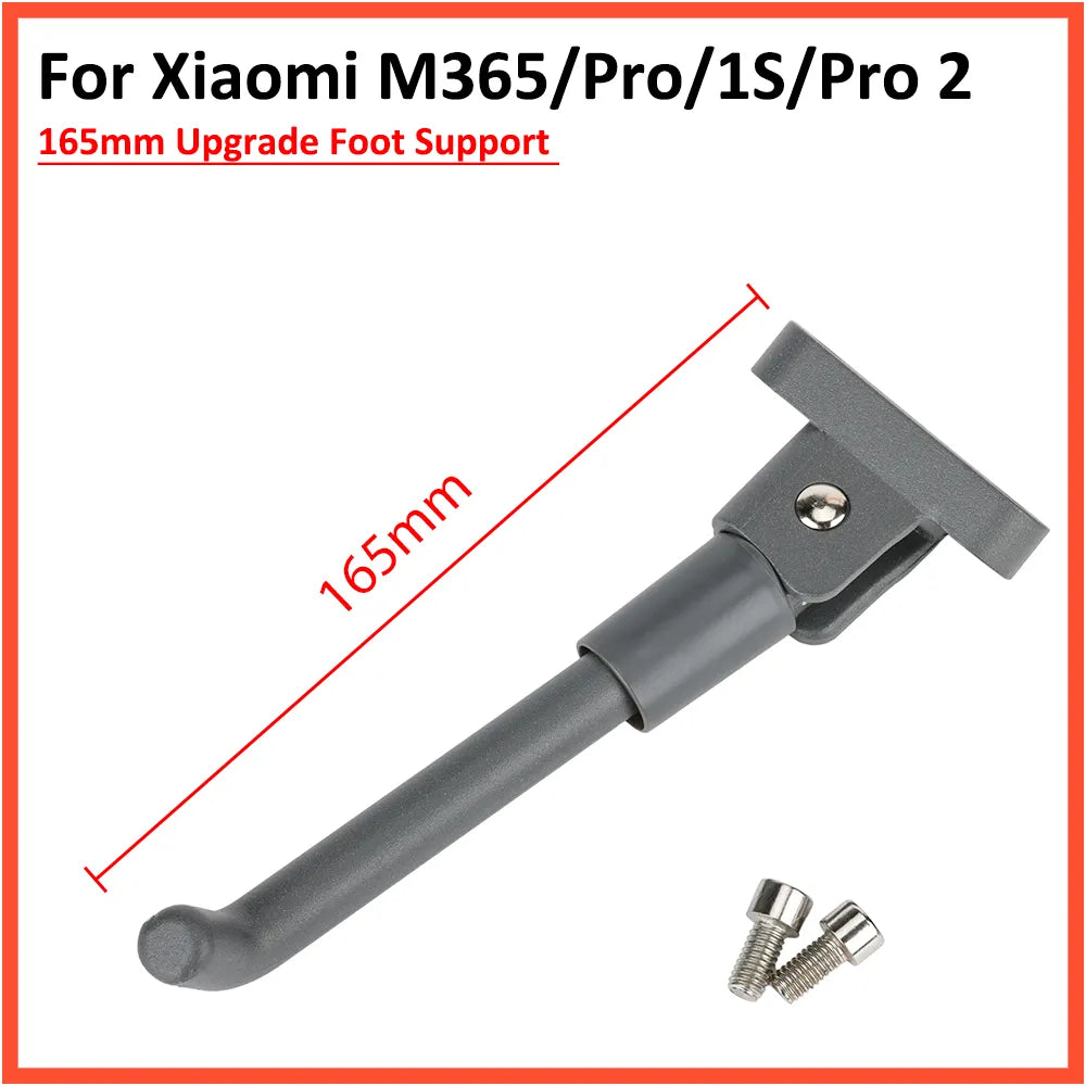 Gray Parking Kickstand for Xiaomi M365 1s Pro 2 Pro Electric Scooter | 165mm/143mm | Foot Support Modification Parts
