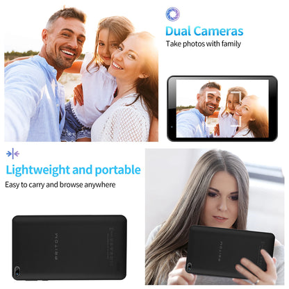 PRITOM 7-Inch Android Tablet PC – 32GB, Quad-Core, HD IPS Display, Dual Camera, WiFi with PU Protective Case