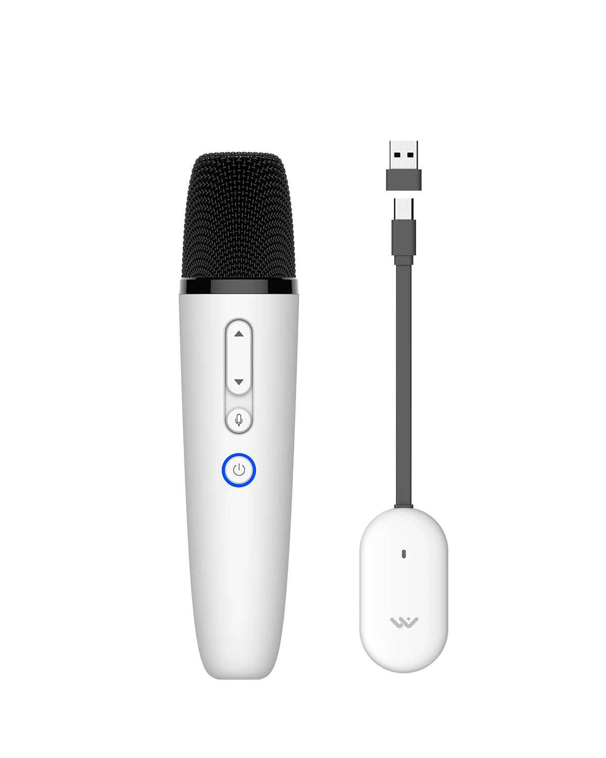 Tesla T1 Car Karaoke Microphone - Rechargeable Mic with USB-A & USB-C Receiver, Plug-and-Play Wireless Karaoke System