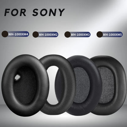 Replacement Memory Foam Ear Pads & Leather Case for Sony WH-1000XM2/3/4/5 Headphones