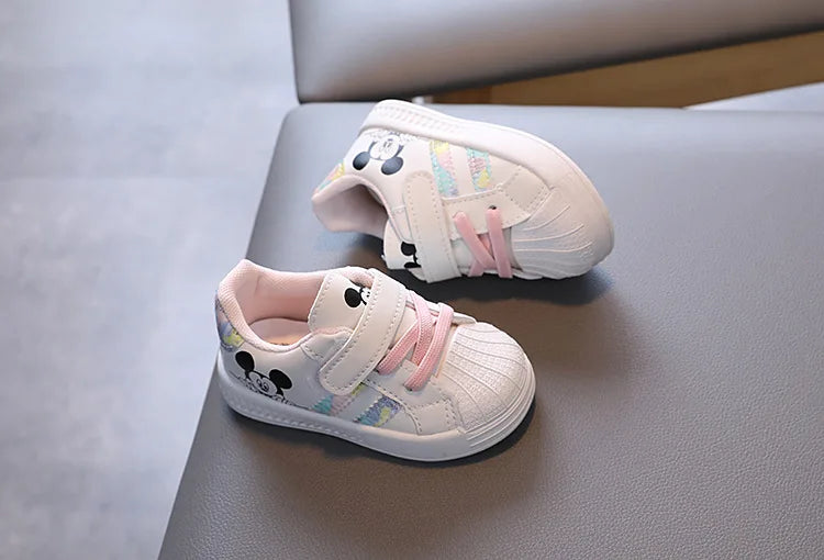 Children’s Casual Sports Shoes — Boys & Girls Soft-Soled Small White Shoes, Fashionable & Comfortable Sneakers