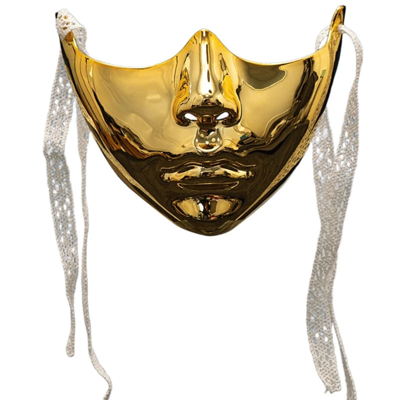 Masquerade Half Face Mask for Men & Women – Cosplay Halloween Eyemask, Costume Eye & Mouth Cover