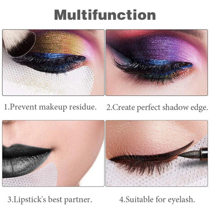10/20/50/100Pcs Eyeshadow Shields - Disposable Under Eye Patches, Lint-Free Makeup Stickers & Applicators