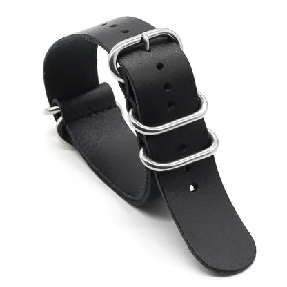 Vintage Genuine Leather Watch Strap – Handmade Brown Cowhide Replacement Band for Men & Women (18mm, 20mm, 22mm)