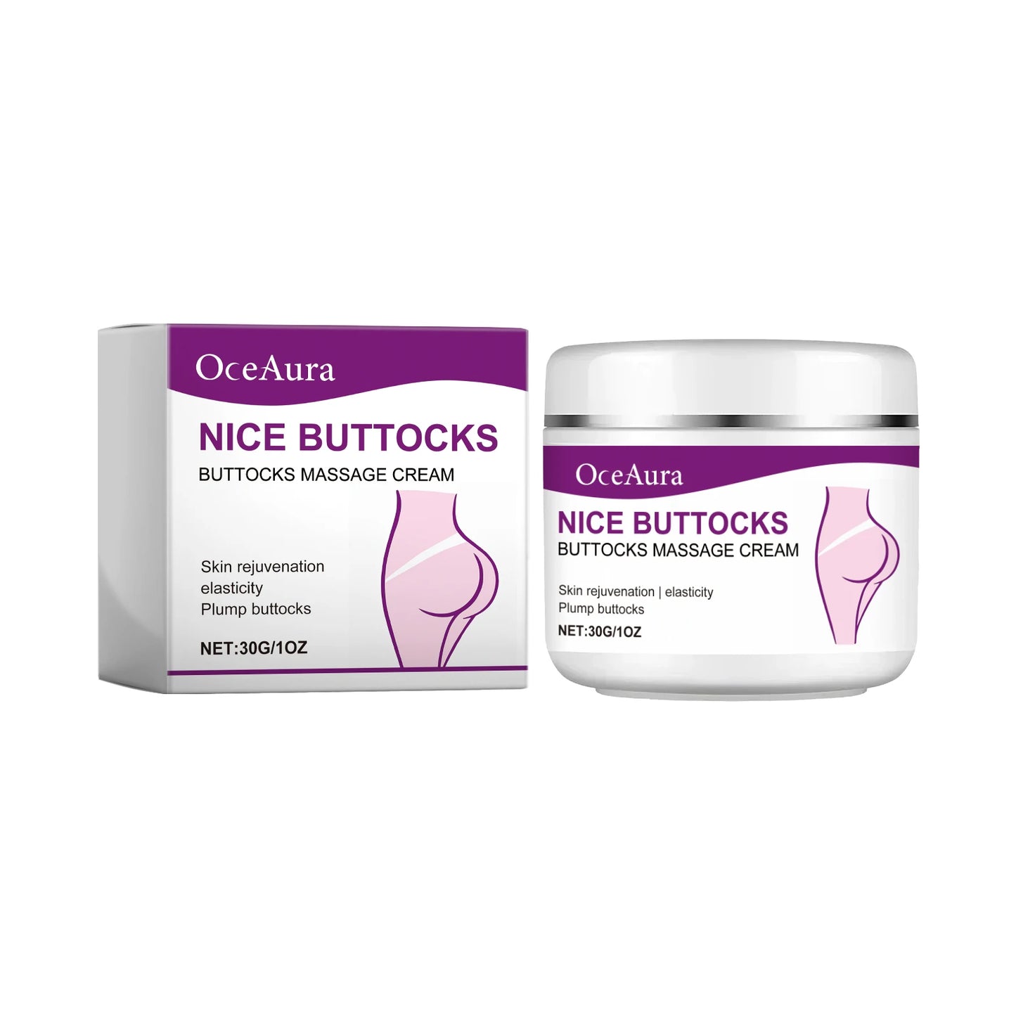 Hip Firming Cream – Skin Tightening & Lifting Body Care, Helps Improve Sagging, Firming Moisturizer for Smooth & Toned Silhouette