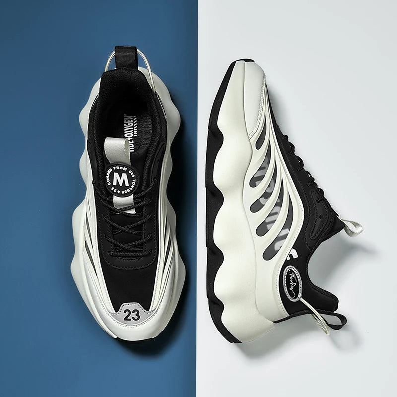 Men's Casual Sneakers - Breathable Lightweight Fashion Trainers for Running, Walking & Everyday Wear