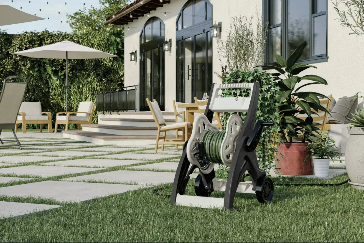 Suncast 175 ft. Hosemobile Hose Reel Cart – Mocha & Taupe