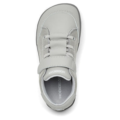 HOBIBEAR Kids Barefoot Shoes – Wide Toe Minimalist Sneakers for Boys & Girls, Lightweight Hook Loop, Mesh & Artificial Leather