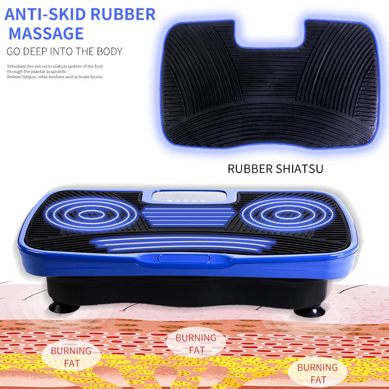 3D Whole Body Vibration Plate Machine — Silent Motor Fat Shaker with Adjustable Speed for Workout & Fitness