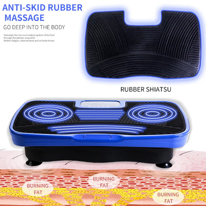 3D Whole Body Vibration Plate Machine — Silent Motor Fat Shaker with Adjustable Speed for Workout & Fitness