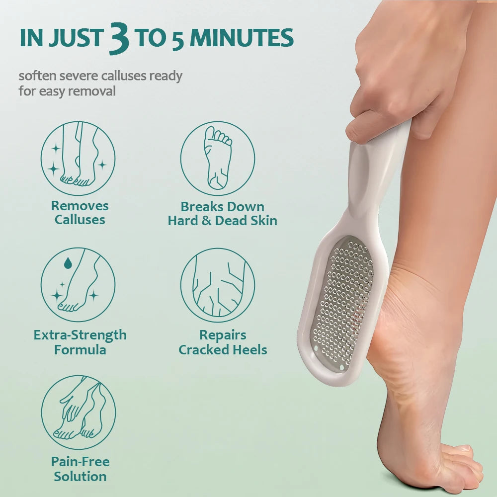 NAILPOP Extra Strength Callus Remover & Foot File Kit - Fast Hard Skin, Heel & Tough Callus Removal