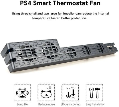 PS4 Pro & Slim Cooling Fan Stand – Game Console Cooler Base Support Holder Accessory for PlayStation 4 System