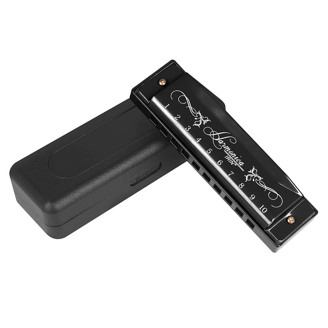 IRIN 10 Hole C Key Harmonica - Colorful Beginner Woodwind Instrument for Music Learning & Performance